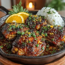 Sticky Orange Glazed Chicken Skillet is a delightful fusion of sweet and savory flavors that makes for a perfect weeknight dinner. This dish features succulent chicken thighs bathed in a vibrant orange glaze, creating a tantalizing contrast that excites the palate. Not only is it quick to prepare, with a cooking time of just 30 minutes, but it is also packed with nutrition and flavor, making it an excellent choice for busy families looking to enjoy a homemade, restaurant-quality meal.