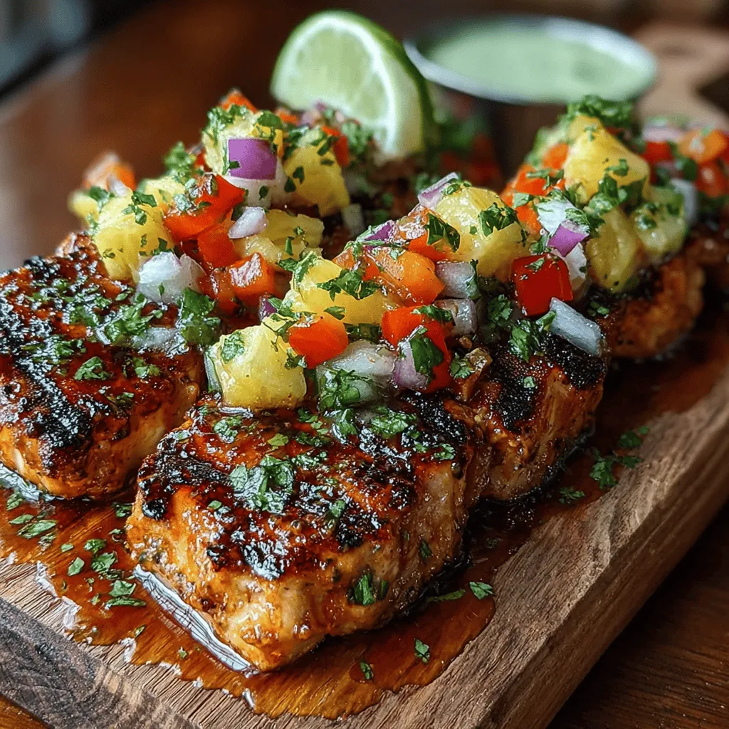 If you're looking to elevate your grilling game with a dish that's as vibrant as it is delicious, Tropical Chicken Skewers with Pineapple Salsa might just be the perfect recipe for you. This dish brings together succulent pieces of chicken marinated in a sweet and savory blend of Asian-inspired flavors, all complemented by a refreshing pineapple salsa that adds a burst of tropical goodness. Whether you're hosting a summer barbecue, planning a family gathering, or simply craving something exotic, these skewers are sure to impress.