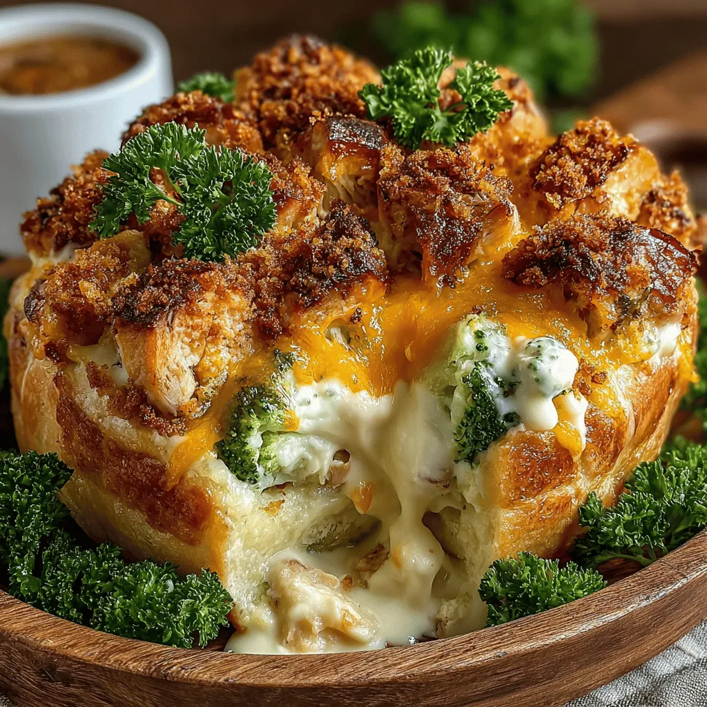 As the leaves begin to change and the air turns crisp, the craving for comforting, homey dishes grows stronger. One recipe that has become an undeniable staple in my household is the Golden Chicken Broccoli Divan Bake. This dish is a delightful blend of tender chicken, vibrant broccoli, and creamy goodness, all topped with a generous layer of gooey cheese. It’s not just a meal; it’s an experience that brings together family and friends around the dinner table, fostering a sense of warmth and togetherness. I can still vividly recall the first time I prepared this dish for my family—the kitchen was filled with laughter and chatter, and the joy on their faces as they took their first bites was priceless.