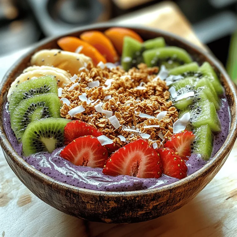 The Tropical Açaí Bowl is more than just a dish; it’s a vibrant, nutrient-packed experience that transports your taste buds to sun-soaked beaches and lush tropical landscapes. This refreshing bowl combines the rich, berry-like flavor of açaí with an array of colorful fruits, creating a delightful meal or snack that’s perfect for any time of day. Whether you’re looking to kickstart your morning or enjoy a post-workout treat, the Tropical Açaí Bowl offers a quick and easy way to nourish your body and satisfy your cravings.