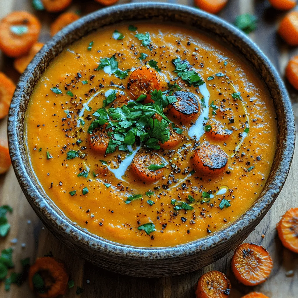 Creamy roasted carrot soup is a culinary delight that marries the natural sweetness of carrots with a velvety texture, making it a comforting dish perfect for any season. This soup not only serves as a warm embrace on chilly days but also captivates with its vibrant color and rich flavor profile. The appeal of creamy roasted carrot soup lies in its simplicity and the ease with which it can be prepared, making it an ideal choice for both novice cooks and seasoned chefs looking for a quick yet satisfying meal.