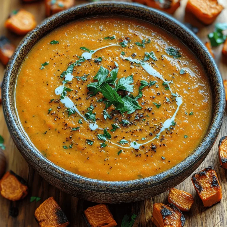Creamy roasted carrot soup is a culinary delight that marries the natural sweetness of carrots with a velvety texture, making it a comforting dish perfect for any season. This soup not only serves as a warm embrace on chilly days but also captivates with its vibrant color and rich flavor profile. The appeal of creamy roasted carrot soup lies in its simplicity and the ease with which it can be prepared, making it an ideal choice for both novice cooks and seasoned chefs looking for a quick yet satisfying meal.