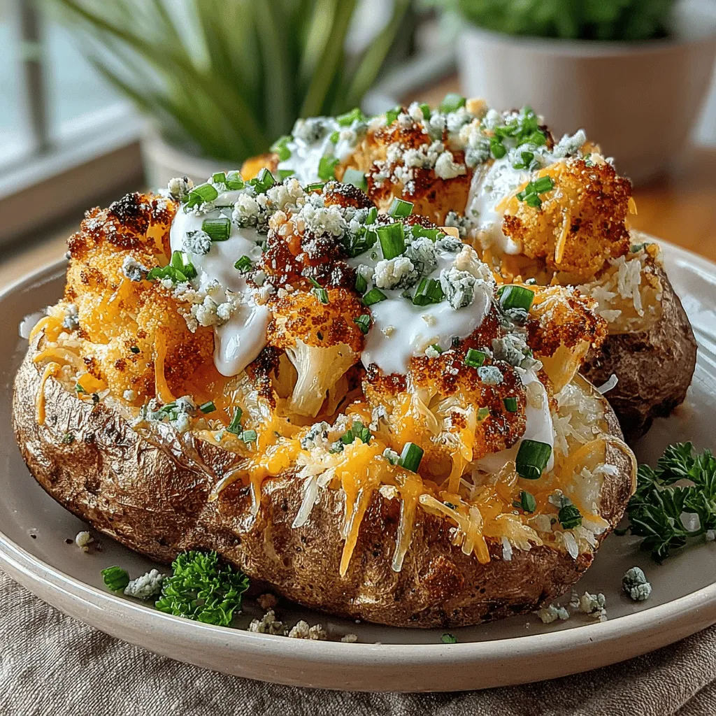 Buffalo Cauliflower Loaded Baked Potatoes offer a delightful twist on traditional loaded potatoes, merging the rich, hearty flavors of baked russet potatoes with the spicy, tangy essence of buffalo cauliflower. This dish is not only visually appealing, with its vibrant colors and textures, but it also caters to a range of dietary preferences, making it a versatile option for any gathering or weeknight dinner. Whether you are a fan of comfort food or seeking a healthier alternative, this recipe delivers a satisfying experience without compromising on flavor.