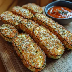 In the realm of healthy snacking, crispy zucchini Parmesan fries stand out as a delightful and nutritious alternative to traditional French fries. These mouthwatering bites are not only light and satisfying but also pack a punch of flavor with the rich essence of Parmesan cheese and the aromatic touch of herbs. Whether you're looking for a flavorful appetizer, a side dish that complements your main course, or a guilt-free snack that both adults and kids will enjoy, this recipe fits the bill perfectly. The beauty of crispy zucchini fries lies in their simplicity; they are easy to prepare and offer a wonderful opportunity to incorporate more vegetables into your diet.