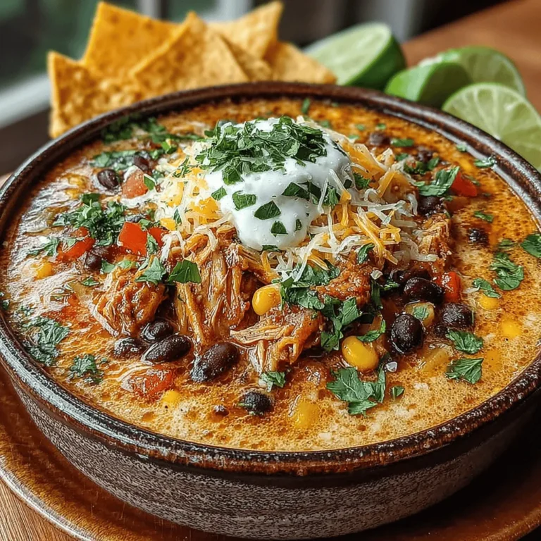 Discover the comforting and flavorful world of slow-cooked meals with this creamy Crockpot Chicken Enchilada Soup. This dish is an ideal solution for busy weeknights or cozy gatherings, seamlessly blending tender chicken, zesty spices, and a rich assortment of creamy cheeses. The result is a soul-warming meal that not only nourishes but also delights the senses. In this blog post, we will delve into the unique ingredients that make this soup stand out, provide a comprehensive step-by-step guide to its preparation, and highlight the reasons why it should earn a permanent spot in your culinary repertoire.