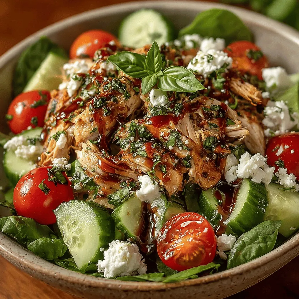 Welcome to the world of vibrant flavors and nutritious choices with our Basil Bliss Chicken Salad. This dish is not just a meal; it's an experience that encapsulates the essence of fresh, wholesome ingredients. Whether you're hosting a summer gathering, seeking a quick and healthy lunch, or preparing a light dinner, this salad seamlessly fits any occasion. It's a delightful combination of tender shredded chicken, crisp vegetables, and fragrant basil that will awaken your taste buds and leave you feeling satisfied without the heaviness.
