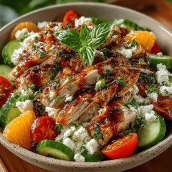 Welcome to the world of vibrant flavors and nutritious choices with our Basil Bliss Chicken Salad. This dish is not just a meal; it's an experience that encapsulates the essence of fresh, wholesome ingredients. Whether you're hosting a summer gathering, seeking a quick and healthy lunch, or preparing a light dinner, this salad seamlessly fits any occasion. It's a delightful combination of tender shredded chicken, crisp vegetables, and fragrant basil that will awaken your taste buds and leave you feeling satisfied without the heaviness.