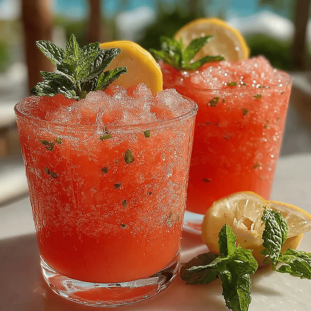 To achieve the perfect Chilly Watermelon Breeze, the blending process is crucial. Using a high-speed blender is highly recommended for this recipe. A high-speed blender ensures that the watermelon cubes, lemon juice, and any additional ingredients are blended together into a smooth, slushy consistency without any chunks. Start by adding the watermelon and lemon juice to the blender, followed by ice. Blend on high speed for about 30 seconds or until the mixture reaches a creamy, slushy texture.