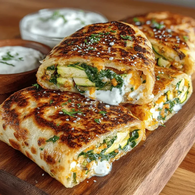 In the quest for healthy eating, few dishes shine as brightly as the Zesty Crispy Zucchini & Feta Wraps. This recipe beautifully marries the crisp, fresh taste of zucchini with the tangy richness of feta cheese, creating a culinary experience that is as satisfying as it is nutritious. Ideal for those seeking a light lunch, an energizing snack, or a versatile side dish, these wraps cater to various dietary preferences while delivering on taste and texture.