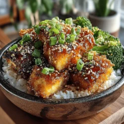 The Sweet Savory Honey Garlic Tofu & Rice Bowl is not just a meal; it’s an experience that harmonizes taste and nutrition in every bite. As we navigate the complexities of modern dietary preferences, this recipe stands out for its ability to cater to both vegetarians and those simply looking to incorporate more plant-based options into their meals. The dish features crispy tofu enveloped in a rich honey garlic sauce, served atop a bed of fluffy jasmine rice, and accompanied by a colorful array of steamed vegetables. The combination of flavors, textures, and nutritional benefits makes this bowl a perfect choice for any occasion, be it a quick weeknight dinner or a leisurely weekend meal prep.