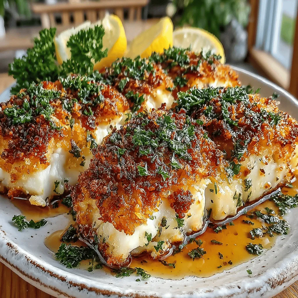 Parmesan Crusted Tilapia with Garlic Butter is a delightful dish that perfectly marries flavor and nutrition. This recipe transforms the mild, flaky texture of tilapia into a gourmet experience, making it an ideal choice for both casual weeknight dinners and more formal occasions. The combination of crispy Parmesan crust and rich garlic butter not only enhances the natural flavors of the fish but also adds a luxurious touch that will impress any palate.