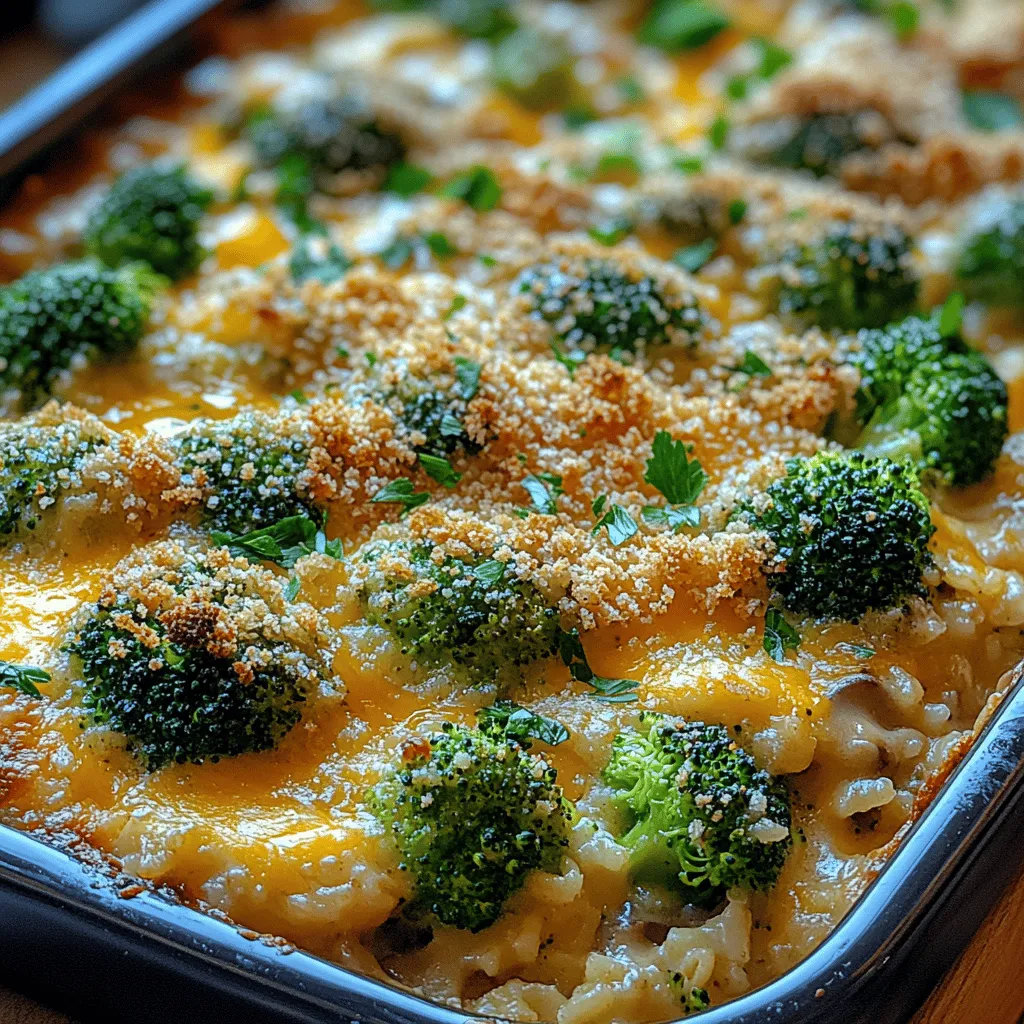 Welcome to the delicious world of Cheesy Dreamy Broccoli Rice Bake—a dish that perfectly marries comfort food with nutritional goodness. This delightful casserole not only tantalizes the taste buds but also serves as a wholesome option that can cater to the entire family. Whether you are looking for a cozy side dish to accompany your main course or a satisfying vegetarian entrée, this recipe has something to offer everyone.