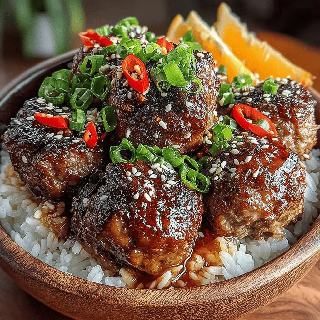 Sweet and spicy sticky ginger glazed meatballs are a delightful culinary creation that brings together the best of both worlds. This dish is a perfect example of how diverse flavors can come together to create something truly mouthwatering. The combination of sweetness from honey and the fiery kick of ginger and red pepper flakes creates an irresistible glaze that coats tender meatballs, making each bite a tantalizing experience. Whether served as an appetizer at a party, a main dish for family dinner, or a flavorful addition to a meal prep routine, these meatballs have a versatile appeal that can accommodate any occasion.