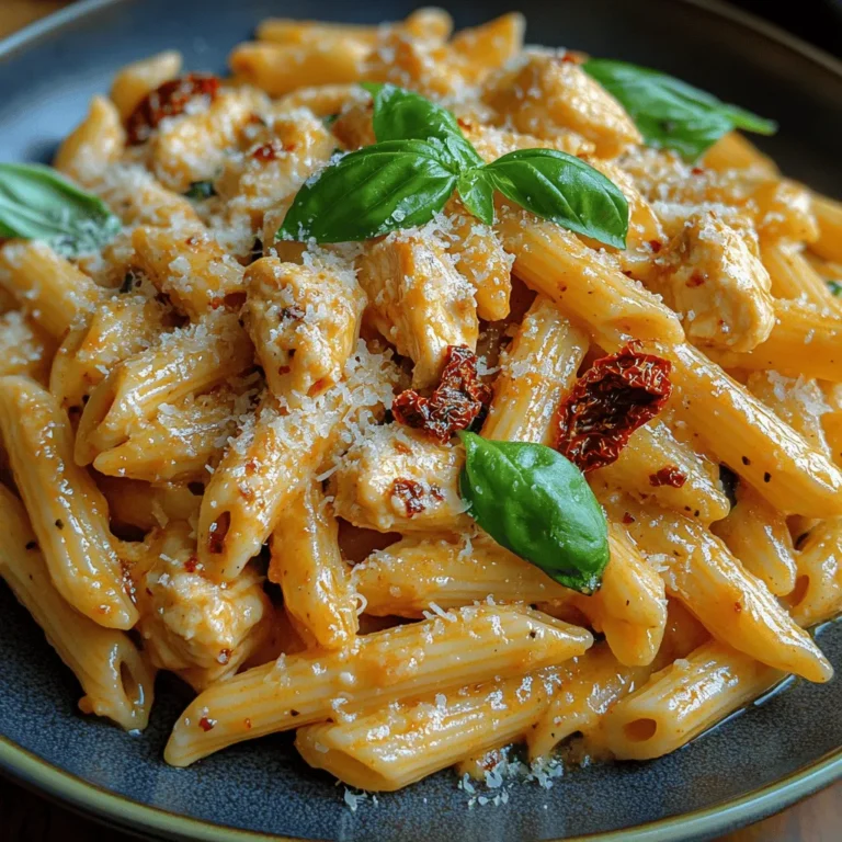 There’s something inherently comforting about a plate of pasta, especially when it’s adorned with vibrant ingredients like sun-dried tomatoes and tender chicken. Sun-Dried Tomato Chicken Penne is more than just a dish; it’s an experience that evokes memories of home-cooked meals shared with family and friends. The very act of preparing this recipe brings a sense of warmth and nostalgia, transforming your kitchen into a haven filled with enticing aromas.