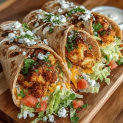 In recent years, plant-based alternatives have surged in popularity, particularly when it comes to replicating the bold, spicy flavors of traditional comfort foods. Among these alternatives, buffalo cauliflower has emerged as a standout ingredient, capturing the hearts of both vegetarians and meat-lovers alike. This versatile vegetable not only mimics the texture of chicken wings but also absorbs flavors beautifully, making it an ideal base for a range of dishes. Today, we’ll explore how to elevate this beloved ingredient into a deliciously satisfying wrap, featuring spicy buffalo cauliflower and a creamy blue cheese dressing that will tantalize your taste buds.