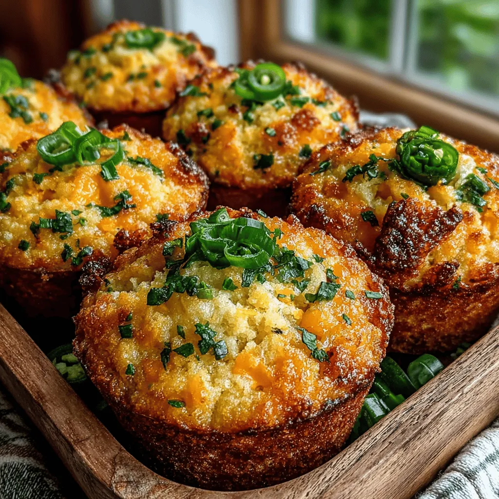 Cornbread muffins have long been a staple in American cuisine, cherished for their comforting texture and delightful flavor. These little baked goods are perfect for any occasion, whether served alongside a hearty chili, enjoyed as a quick snack, or even savored on their own with a pat of butter. Their versatility and ease of preparation make them a beloved choice in many households. Among the various adaptations of this classic recipe, Spicy Jalapeño Cheddar Cornbread Muffins stand out, delivering a bold punch of flavor that appeals to spice enthusiasts and food lovers alike.