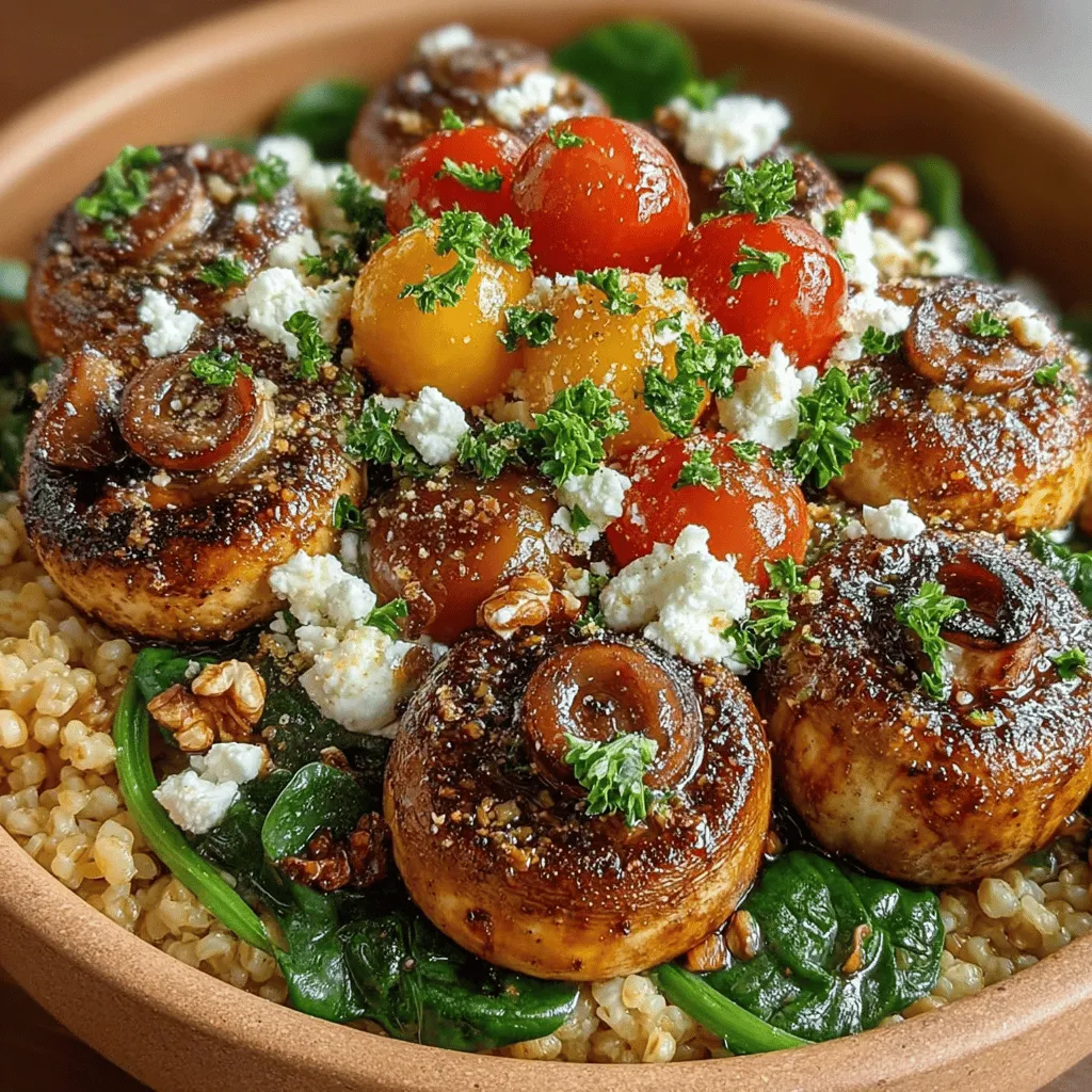 There’s something magical about a warm bowl of comfort food, especially as the seasons change and cooler weather settles in. As the leaves begin to turn and the air takes on a crispness that signals the approach of autumn, our cravings often shift toward hearty, nourishing dishes. I still remember the first time I stumbled upon the idea of combining farro with mushrooms and fresh greens. It was during a chilly autumn evening, and I was longing for something that would not only warm my body but also satisfy my taste buds. As I explored my pantry, I unearthed a bag of farro and some cremini mushrooms lurking in the fridge, waiting to be transformed into a nourishing dish. It was in that moment of culinary exploration that the Balsamic Roasted Mushroom and Farro Bowl was born, quickly becoming a staple in my kitchen.