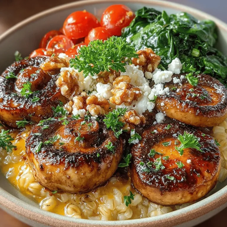 There’s something magical about a warm bowl of comfort food, especially as the seasons change and cooler weather settles in. As the leaves begin to turn and the air takes on a crispness that signals the approach of autumn, our cravings often shift toward hearty, nourishing dishes. I still remember the first time I stumbled upon the idea of combining farro with mushrooms and fresh greens. It was during a chilly autumn evening, and I was longing for something that would not only warm my body but also satisfy my taste buds. As I explored my pantry, I unearthed a bag of farro and some cremini mushrooms lurking in the fridge, waiting to be transformed into a nourishing dish. It was in that moment of culinary exploration that the Balsamic Roasted Mushroom and Farro Bowl was born, quickly becoming a staple in my kitchen.