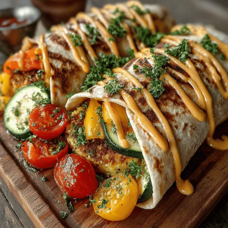 In today’s fast-paced world, finding a delicious and healthy meal can often feel overwhelming. Enter the Colorful Crunch Roasted Veggie Wraps with Creamy Tahini, a vibrant and nutritious option that not only satisfies your taste buds but also packs a punch of health benefits. This recipe is designed to be both visually appealing and flavorful, making it an ideal choice for lunch, dinner, or even a snack. With its combination of roasted vegetables, creamy tahini sauce, and whole wheat wraps, this dish is a wonderful way to incorporate more plant-based foods into your diet.