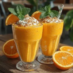 As the sun rises and casts a warm glow across the horizon, there's nothing quite like the invigorating burst of flavors that a Creamy Orange Sunrise Smoothie offers. This delightful smoothie not only embodies the vibrant hues of dawn but also serves as a nourishing treat that can kick-start your day or provide a refreshing pick-me-up during the afternoon slump. With its combination of sweet and tangy notes, this smoothie is a feast for the senses, making it a perfect addition to your morning routine or as a mid-day refresher.