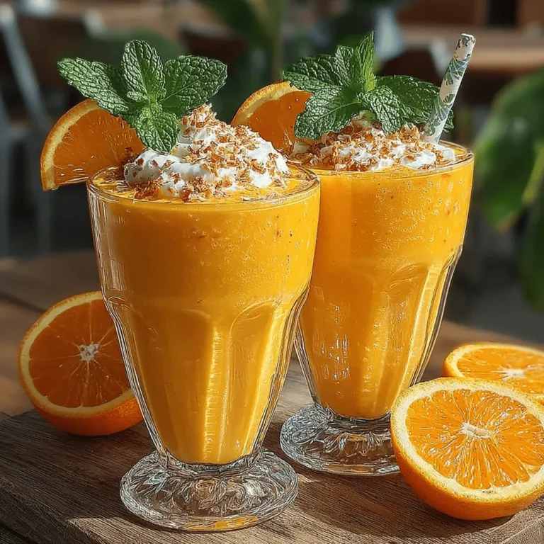 As the sun rises and casts a warm glow across the horizon, there's nothing quite like the invigorating burst of flavors that a Creamy Orange Sunrise Smoothie offers. This delightful smoothie not only embodies the vibrant hues of dawn but also serves as a nourishing treat that can kick-start your day or provide a refreshing pick-me-up during the afternoon slump. With its combination of sweet and tangy notes, this smoothie is a feast for the senses, making it a perfect addition to your morning routine or as a mid-day refresher.