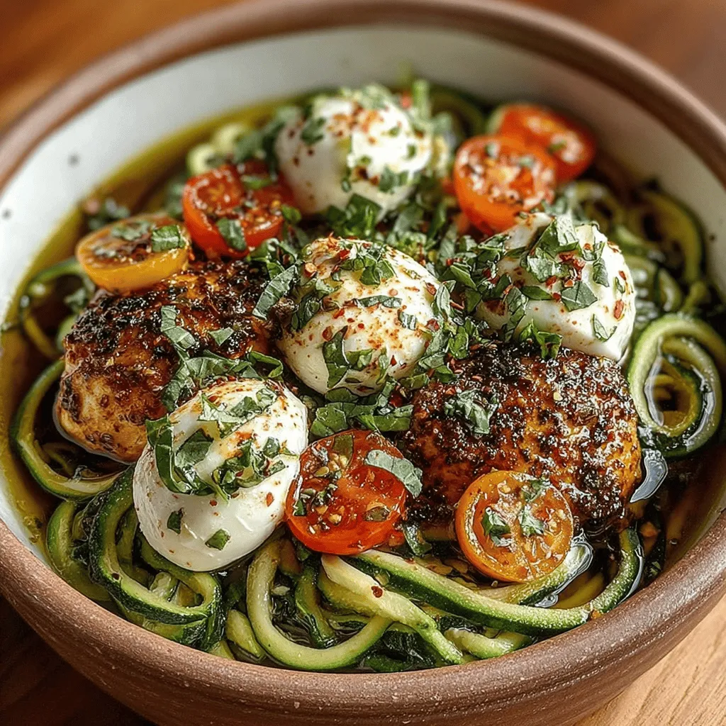 In the realm of healthy eating, Zesty Zucchini Noodle Caprese Bowls emerge as a vibrant and refreshing dish that beautifully marries the rich flavors of Italian cuisine with the lightness and freshness of seasonal vegetables. This innovative recipe is not only visually stunning but also serves as a nutritious option that accommodates a variety of dietary preferences, making it an ideal choice for summer gatherings, picnics, or simple weeknight dinners. With zucchini noodles replacing traditional pasta, this dish offers a guilt-free indulgence that allows you to enjoy a hearty meal without compromising your health goals.