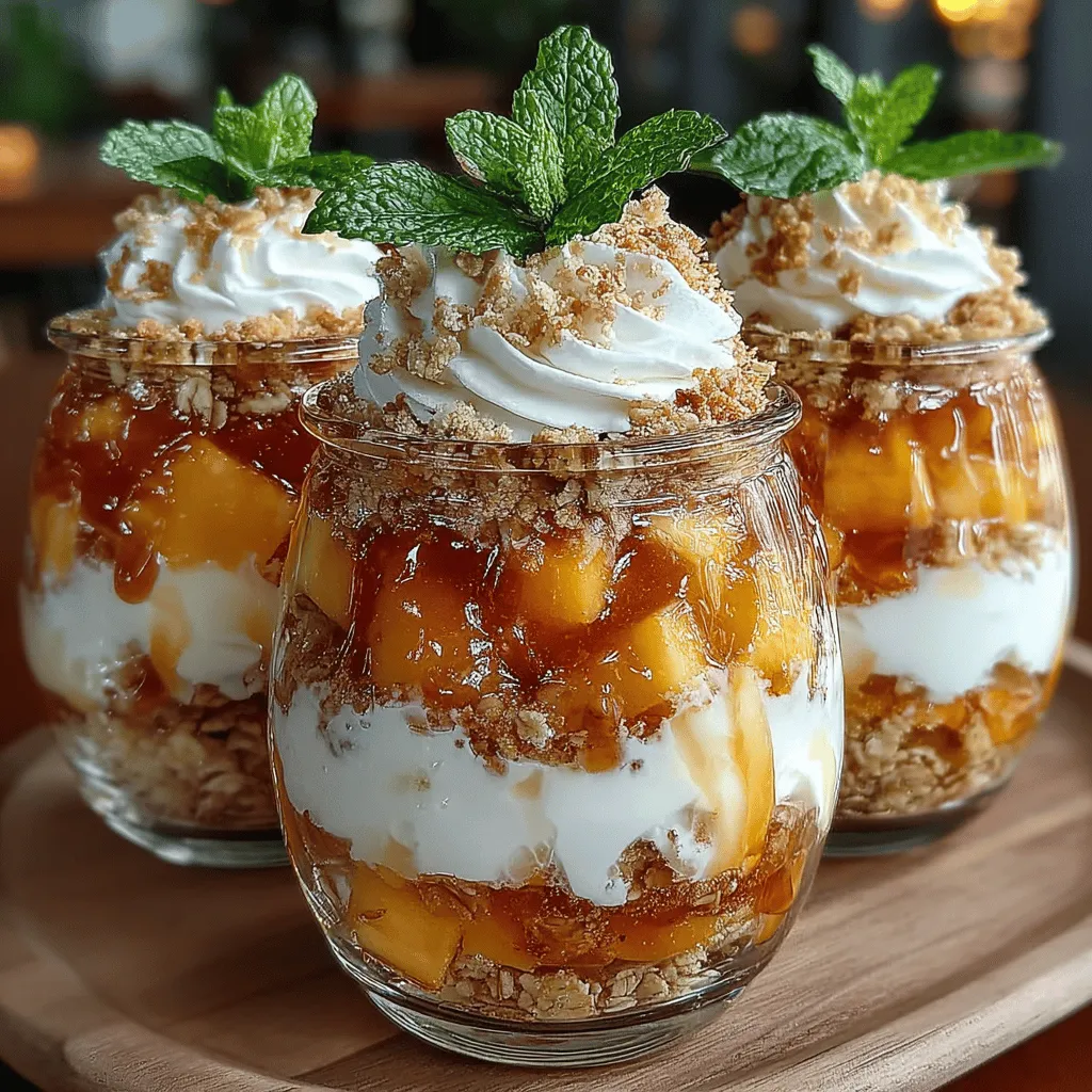 In the world of desserts, few things can compete with the delightful combination of fruit and creamy goodness. Peach Cobbler Yogurt Cups offer a refreshing twist on the traditional peach cobbler, merging the luscious flavors of ripe peaches with the rich texture of Greek yogurt. This easy-to-make recipe is perfect for breakfast, a snack, or even a light dessert. With its vibrant colors and layered textures, this dish not only pleases the palate but also makes for a beautiful presentation.