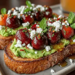 When it comes to preparing Cherry Avocado Toast Delight, accommodating various dietary restrictions is essential. Here are some thoughtful substitutions to ensure everyone can enjoy this dish: