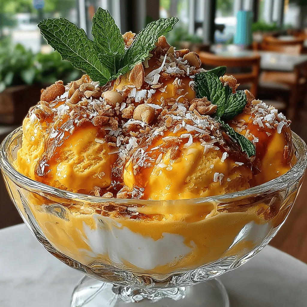 When the sun is shining and the temperatures rise, there's nothing quite like a refreshing dessert to cool you down. Enter the Tropical Mango Dream Sundae, a delightful concoction that not only tantalizes the taste buds but also transports you to a sun-soaked paradise with every bite. This luscious sundae combines the vibrant flavors of ripe mangoes and creamy coconut milk, making it the perfect treat for warm weather gatherings, backyard barbecues, or simply indulging in a moment of joy.