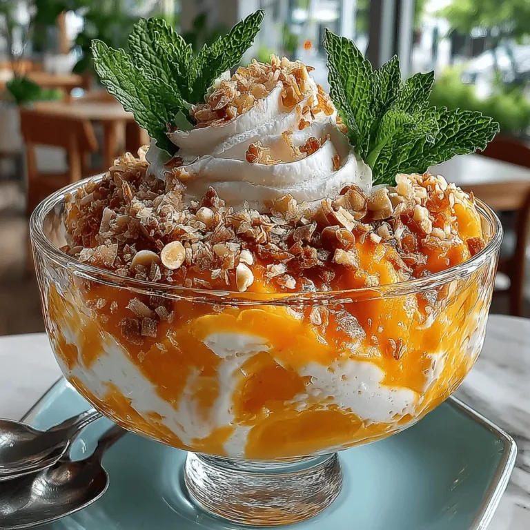 When the sun is shining and the temperatures rise, there's nothing quite like a refreshing dessert to cool you down. Enter the Tropical Mango Dream Sundae, a delightful concoction that not only tantalizes the taste buds but also transports you to a sun-soaked paradise with every bite. This luscious sundae combines the vibrant flavors of ripe mangoes and creamy coconut milk, making it the perfect treat for warm weather gatherings, backyard barbecues, or simply indulging in a moment of joy.