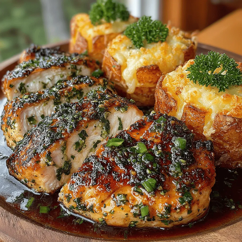 Garlic Herb Chicken & Cheddar Potato Bites is not just a meal; it’s an experience that brings together the best of savory flavors and comforting textures. This dish combines succulent, marinated chicken with crispy, cheesy potato bites, making it a perfect choice for families, busy professionals, and anyone craving a satisfying home-cooked meal. The harmony of garlic-infused chicken and the cheesy goodness of potato bites ensures that every bite is packed with flavor, making it a favorite at the dinner table.