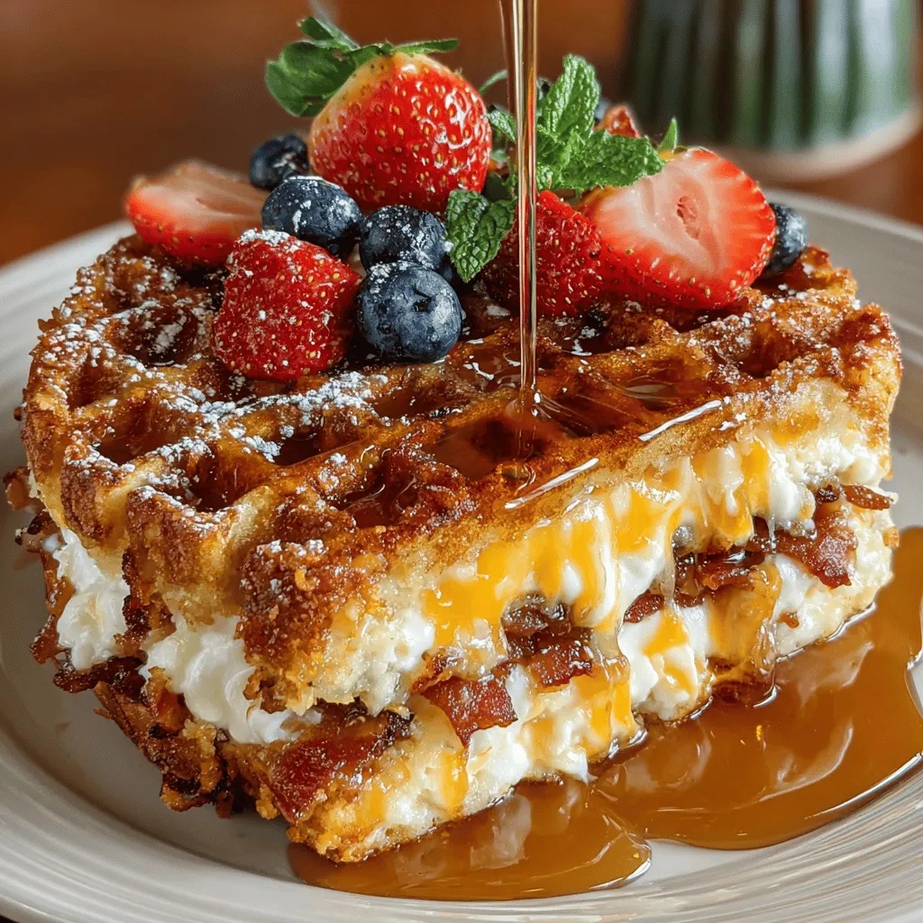 Imagine a dish that marries the comforting warmth of breakfast with the indulgence of dessert—welcome to the Golden Maple Bacon Waffle Casserole. This scrumptious recipe is a delightful fusion of flavors and textures that makes it an irresistible addition to any brunch table or family gathering. With its enticing aroma of crispy bacon, fluffy waffles, and rich maple syrup wafting through the air, this casserole is not just a meal; it's an experience that evokes nostalgia and joy.