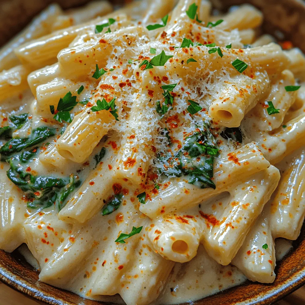 Pasta is often hailed as a universal comfort food, and few dishes encapsulate this notion as beautifully as Creamy Garlic Spinach Penne. This delightful recipe combines the rich and velvety textures of cream with the vibrant freshness of spinach, all harmoniously brought together by the aromatic allure of garlic. It’s a dish that speaks to both the heart and the palate, offering a satisfying meal that is perfect for any occasion, whether it’s a busy weeknight dinner or an elegant gathering with friends.