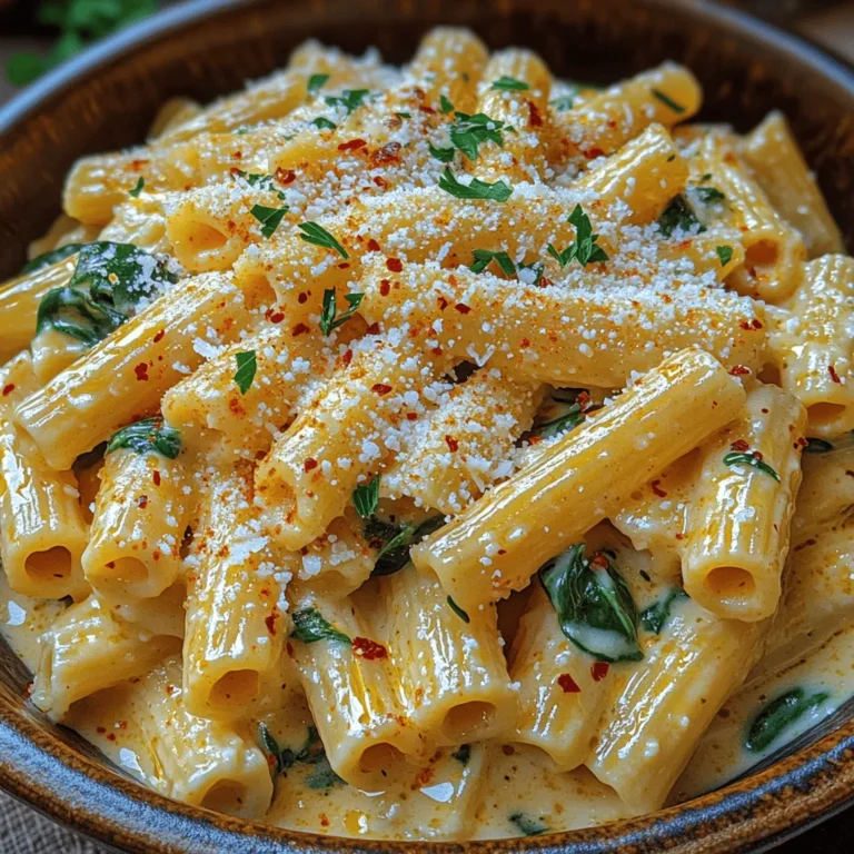 Pasta is often hailed as a universal comfort food, and few dishes encapsulate this notion as beautifully as Creamy Garlic Spinach Penne. This delightful recipe combines the rich and velvety textures of cream with the vibrant freshness of spinach, all harmoniously brought together by the aromatic allure of garlic. It’s a dish that speaks to both the heart and the palate, offering a satisfying meal that is perfect for any occasion, whether it’s a busy weeknight dinner or an elegant gathering with friends.