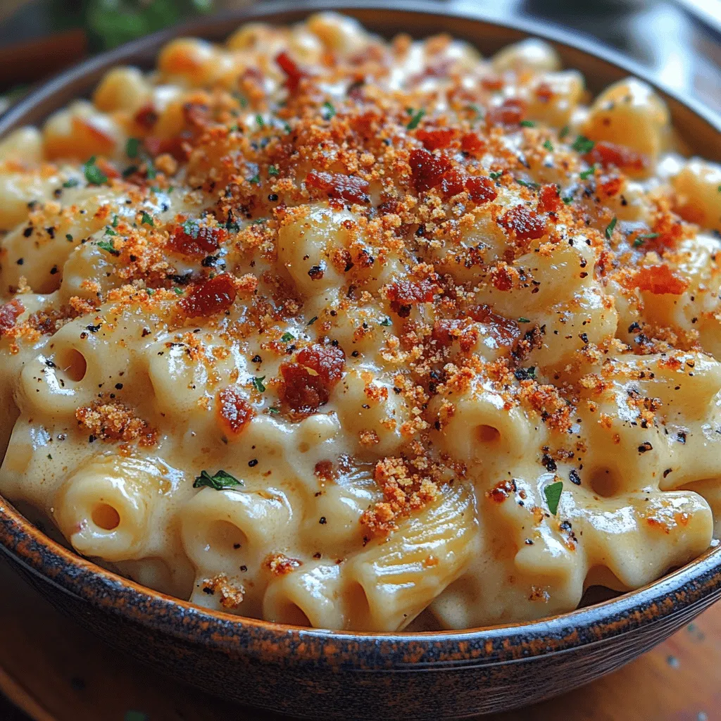 There’s something undeniably comforting about a warm bowl of mac and cheese, especially when it’s infused with the rich flavors of cheese and the smoky goodness of bacon. This dish has a special place in many hearts, evoking memories of family gatherings, cozy evenings at home, or festive celebrations. I vividly recall the first time I encountered a mac and cheese recipe that truly stood out. It was at a family reunion, where the atmosphere was filled with laughter, stories, and the enticing aroma of savory dishes being prepared. My cousin had made a creamy mac and cheese that was so delicious, it left everyone at the table reaching for seconds—and even thirds.