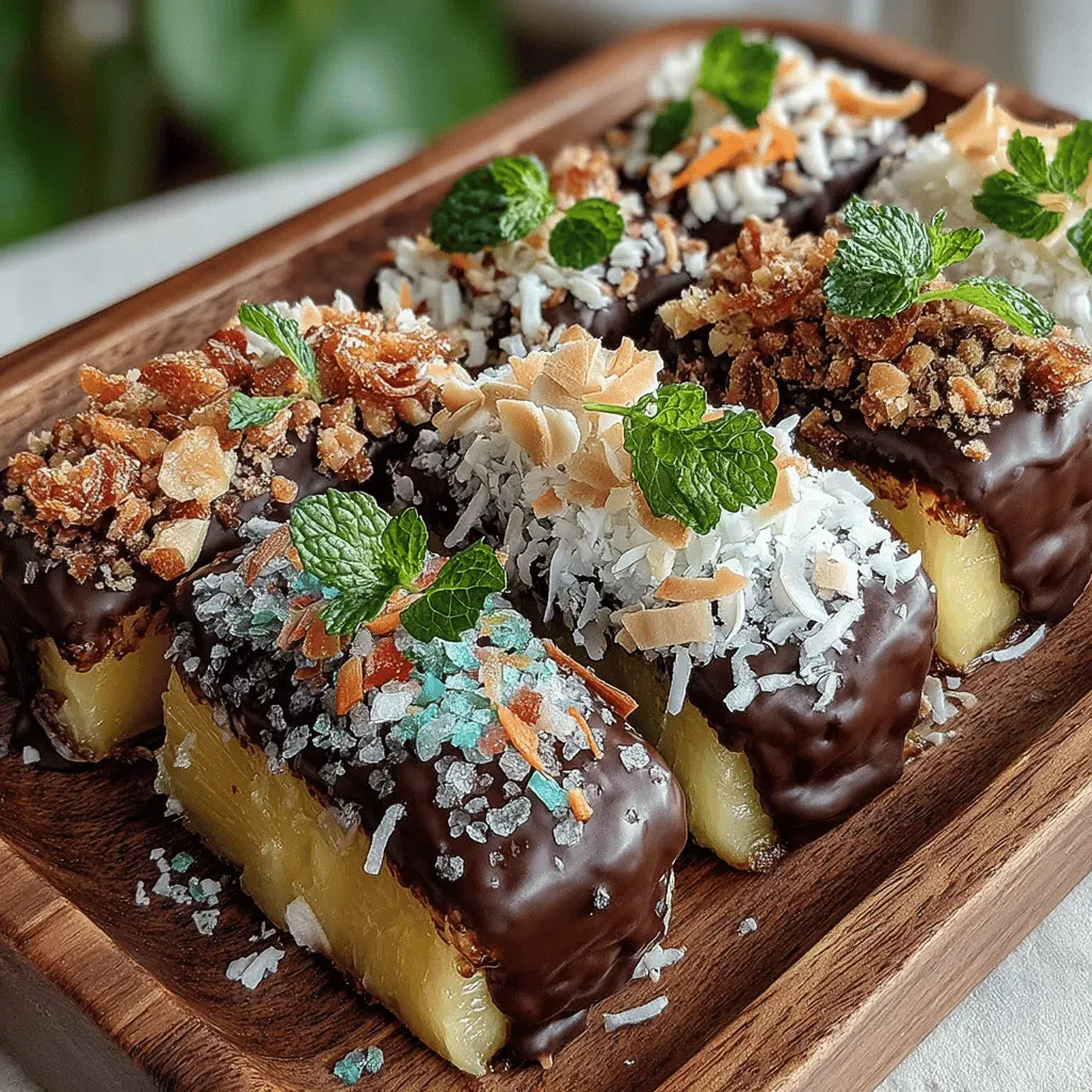 When it comes to desserts that capture the essence of summer, few can compete with the delightful combination of tropical pineapple and rich, velvety chocolate. The sweet, tangy flavor of fresh pineapple pairs beautifully with the deep, intense notes of dark chocolate, creating a treat that is both refreshing and indulgent. Chocolate-dipped fruits have long been a popular choice for those seeking a healthier dessert option that doesn’t skimp on flavor, and this Tropical Chocolate-Dipped Pineapple recipe offers a unique twist that makes it a standout in any dessert lineup.
