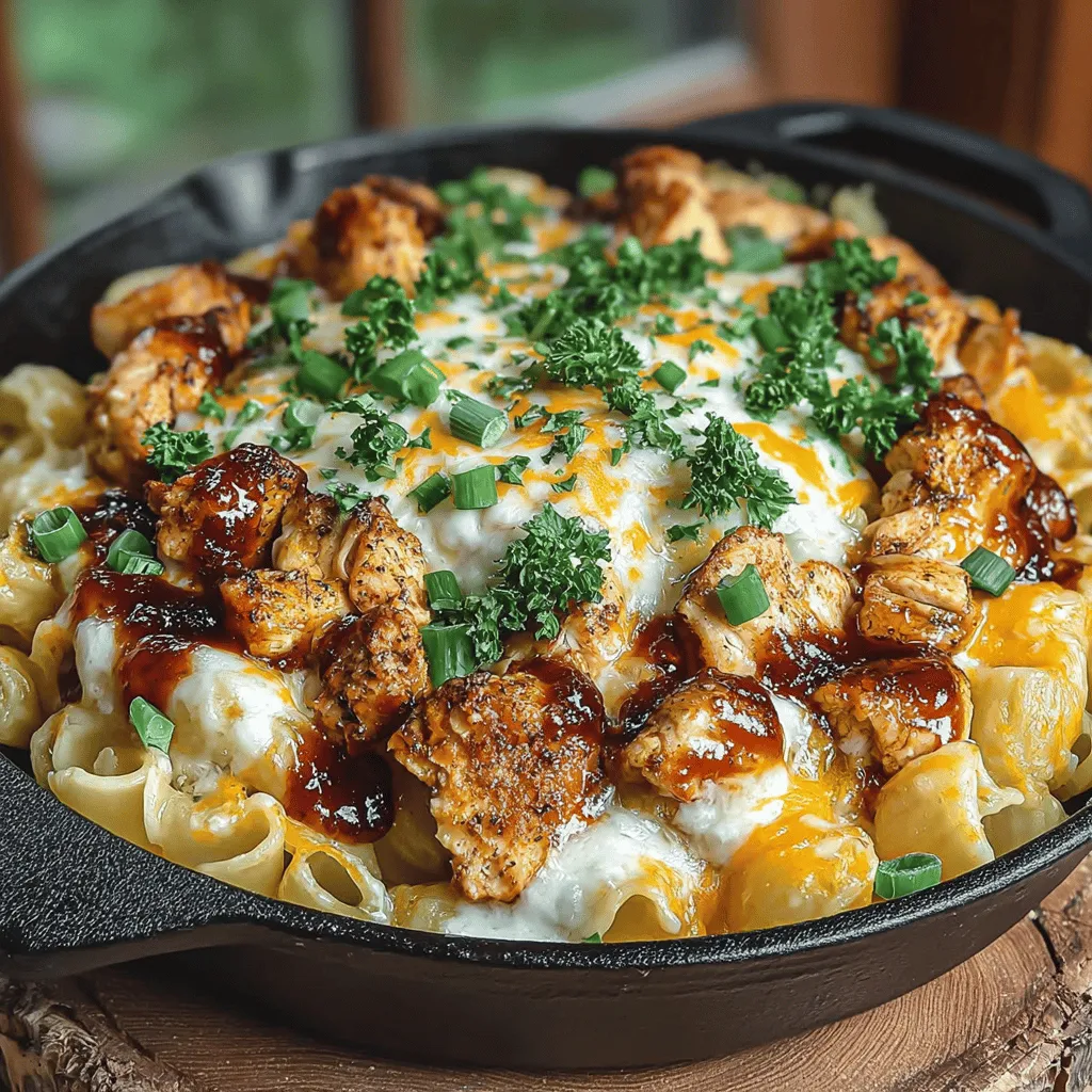 The beauty of the Cheesy BBQ Chicken Pasta Skillet lies in its simplicity. You’ll find that many of the ingredients are likely staples in your pantry or fridge, making it an accessible option for busy weeknights. Here’s a comprehensive list of what you’ll need to gather before we dive into the cooking process: