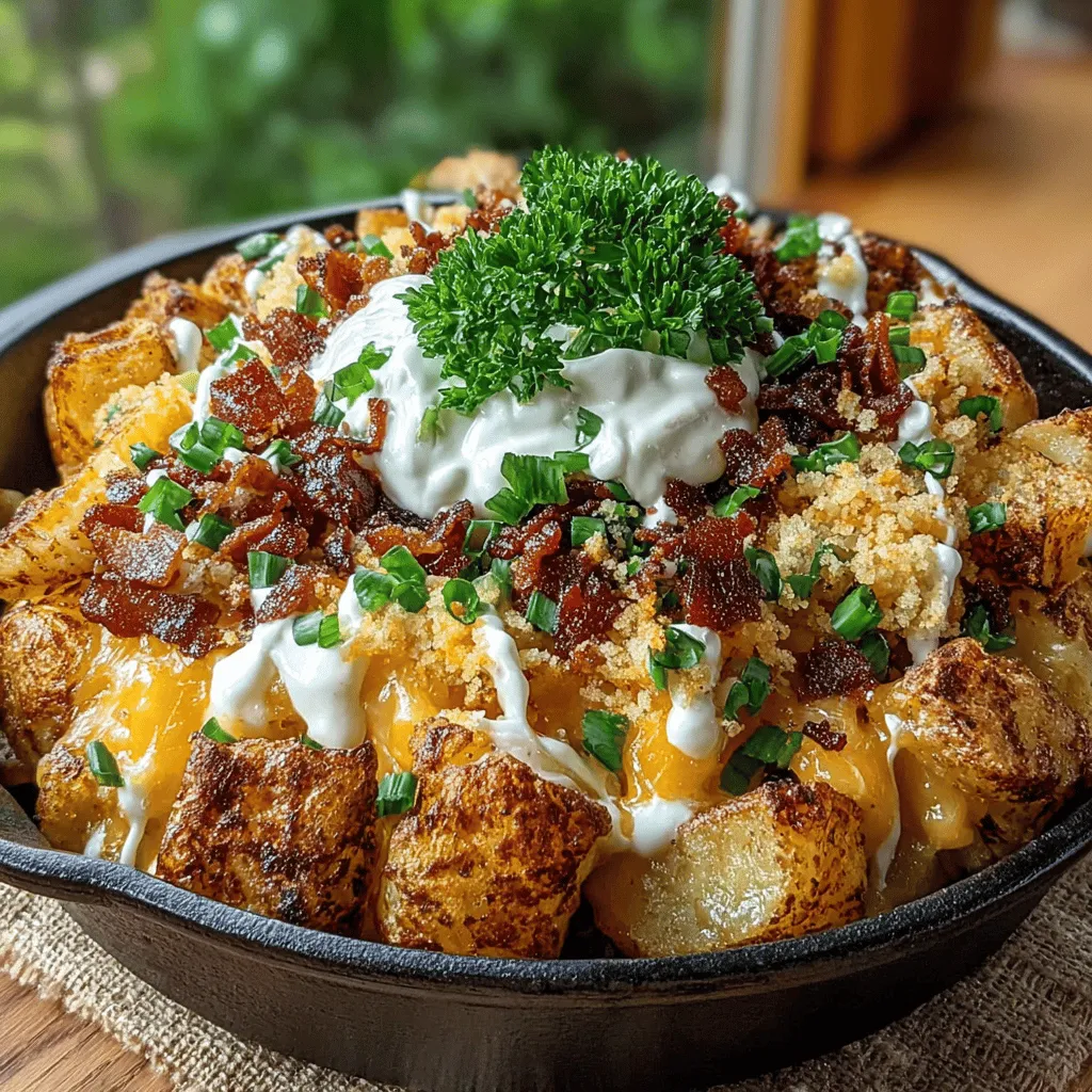 To create this Cheesy Loaded Potato Skillet, gathering the right ingredients is crucial. Each component plays a vital role in achieving the perfect balance of flavors and textures. Here's what you’ll need: