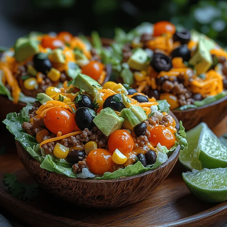 Creating the perfect Crunchy Taco Salad Cups starts with how you fill and layer them. Presentation is key to making these individual servings visually appealing and enticing. Here are some tips to ensure your taco salad cups not only taste excellent but also look fantastic on the table.