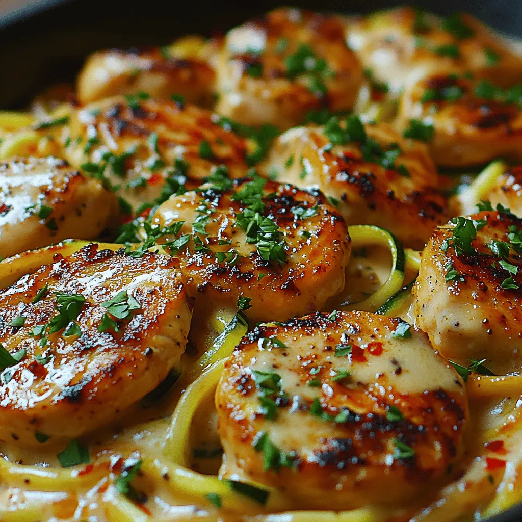 In today's culinary landscape, where health-conscious eating is trending, Creamy Chicken Alfredo Zoodles emerge as a standout dish that perfectly marries indulgence with nutrition. This delightful recipe offers a rich and creamy flavor profile reminiscent of traditional Chicken Alfredo while transforming the dish into a lighter, low-carb alternative that complements modern dietary preferences. For those seeking a satisfying meal without the guilt, zoodles—zucchini noodles—provide the perfect base for this creamy, savory sauce.