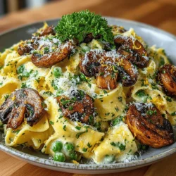 Creamy Mushroom and Pea Pasta: An Indulgent Comfort Food