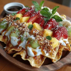 In the world of culinary creativity, fruit nachos emerge as a refreshing and delightful twist on the classic snack we all know and love. Imagine a colorful platter filled with vibrant fruits, crispy tortilla chips, and a drizzle of sweet toppings, all coming together to create a dish that is both visually appealing and tantalizing to the taste buds. Fruit nachos are not just a novel idea; they are a celebration of flavors and textures, making them an ideal choice for a variety of occasions. Whether you're hosting a family gathering, planning a lively brunch, or simply looking for a healthier dessert option, fruit nachos can elevate any event with their playful presentation and versatile ingredient options.