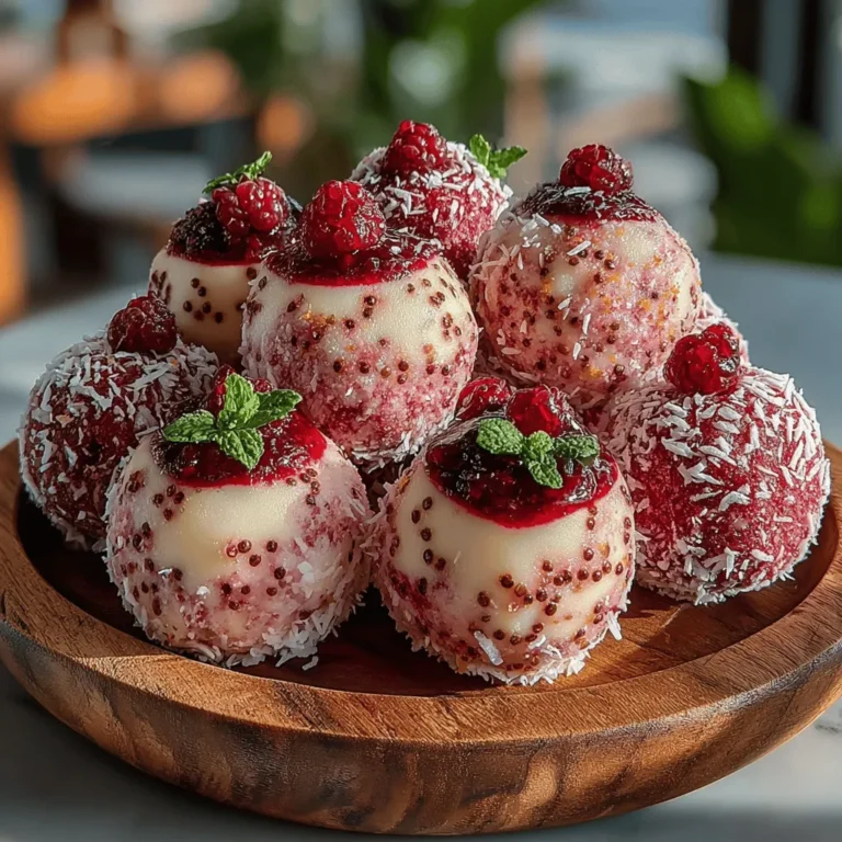 In the realm of healthy snacking, few options are as refreshing and nutritious as Frozen Raspberry Lemon Chia Bites. These delightful bites are not only packed with flavor but also offer a myriad of health benefits that make them a perfect choice for anyone looking to satisfy their sweet tooth without the guilt. The combination of tangy raspberries and zesty lemon creates a vibrant flavor profile that excites the palate, while the chia seeds bring a satisfying texture and nutritional boost.