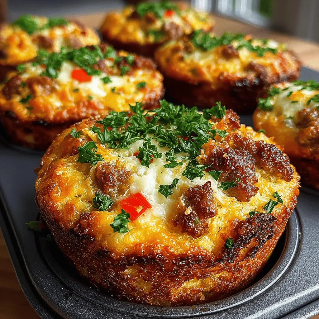 Welcome to the delightful world of Mini Turkey Sausage Biscuit Cups, a culinary treat that brings together the comforting flavors of breakfast in a convenient, bite-sized format. This dish is an ideal choice for breakfast, brunch, or even as a savory snack, making it a versatile addition to any meal plan. Its unique combination of ground turkey sausage, fluffy biscuit dough, and savory vegetables creates a balanced flavor profile that is sure to please both adults and children alike.