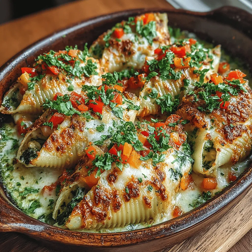 When it comes to satisfying meals that cater to both vegetarians and meat-lovers alike, the Green Chili Veggie Stuffed Shells Delight stands out as a true culinary gem. This dish not only delivers a hearty serving of flavor, but it also showcases an inviting array of colors and textures that make it visually appealing. With a delightful combination of creamy ricotta, melty mozzarella, and a kick from green chilies, this recipe is perfect for any occasion, whether you're hosting a family dinner or bringing a dish to a potluck.