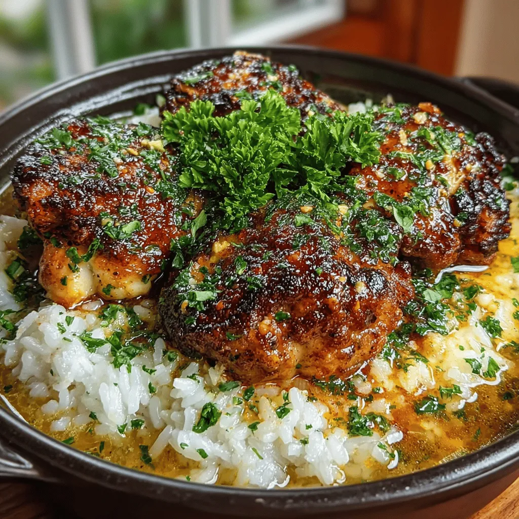 When it comes to comforting meals, few dishes can rival the satisfying combination of Garlic Butter Chicken and Rice Bake. This dish is not only a feast for the senses but also a practical solution for busy families and gatherings. Picture tender chicken enveloped in a rich, savory garlic butter sauce, complemented by fluffy rice that soaks up all those delightful flavors. This one-pan meal promises to be a hit at your dinner table, making it a go-to recipe for any occasion.