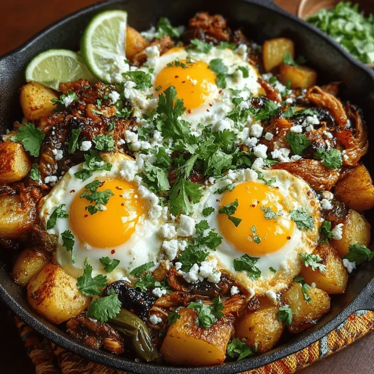 Start your day on a flavorful note with this delightful Hatch Chili Chicken Breakfast Hash. This recipe combines tender chicken, roasted Hatch green chilies, and perfectly cooked potatoes, creating a satisfying meal that is not only delicious but also packed with nutrition. Ideal for busy mornings or leisurely brunches, this breakfast hash is quick to prepare and offers a delightful twist to your morning routine.