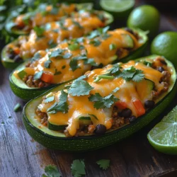 Mini Fajita Stuffed Zucchini Boats Recipe