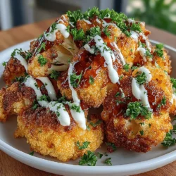 Welcome to a delightful culinary adventure where we transform humble cauliflower into a crispy, flavor-packed dish that tantalizes your taste buds. If you're looking for a healthier alternative to traditional fried foods, then this Crispy Air Fryer Buffalo Ranch Cauliflower is a recipe you won't want to miss. Utilizing the air fryer, this dish not only delivers that satisfying crunch we all crave but does so with significantly less oil, making it a guilt-free indulgence. Whether you're hosting a game day gathering, planning a family dinner, or just want a delicious snack, this dish is versatile enough to fit any occasion.