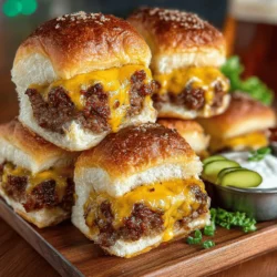 Mini cheeseburgers have gained immense popularity as the quintessential party snack and a delightful family meal option. Their bite-sized nature makes them perfect for gatherings, allowing guests to indulge without the commitment of a full-sized burger. Whether you’re hosting a birthday bash, a game day party, or simply looking for a fun family dinner, mini cheeseburger bites are sure to please everyone around the table.